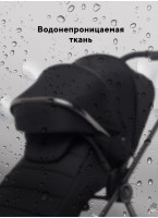 Rant Teo | Детская коляска 2 в 1 с амортизацией | Люлька и прогулочный реверсивный блок | Ненадувные колеса, передние колеса - поворотные  с фиксацией передних | Цвет - черный 