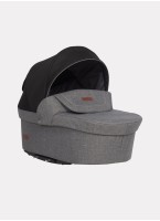 Детская коляска 2 в 1 Riko Basic Bella Lux 01 с реверсивным прогулочным блоком | Коляска с плавной амортизацией | Передние "умные" поворачиваемые надувные колеса | Цвет - темно-серый