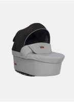 Детская коляска 2 в 1 Riko Basic Bella Lux 02 с реверсивным прогулочным блоком | Коляска с плавной амортизацией | Передние "умные" поворачиваемые надувные колеса | Цвет - серый