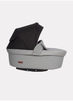 Детская коляска 2 в 1 Riko Basic Bella Lux 02 с реверсивным прогулочным блоком | Коляска с плавной амортизацией | Передние "умные" поворачиваемые надувные колеса | Цвет - серый