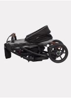 Детская коляска 2 в 1 Riko Basic Bella Lux 02 с реверсивным прогулочным блоком | Коляска с плавной амортизацией | Передние "умные" поворачиваемые надувные колеса | Цвет - серый