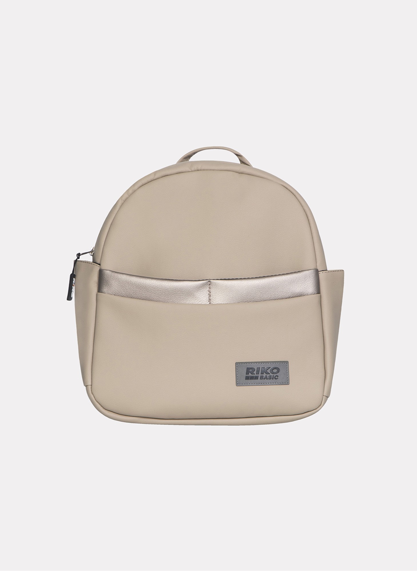 Детская коляска 2 в 1 Riko Basic Delta Ecco из экокожи, с поворотными передними колесами | Реверсивный прогулочный блок | Колеса из вспененной резины | Цвет - бежевый