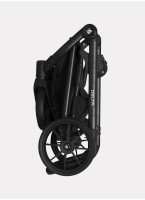 Детская коляска 2 в 1 Riko Basic Delta Ecco из экокожи, с поворотными передними колесами | Реверсивный прогулочный блок | Колеса из вспененной резины | Цвет - бежевый