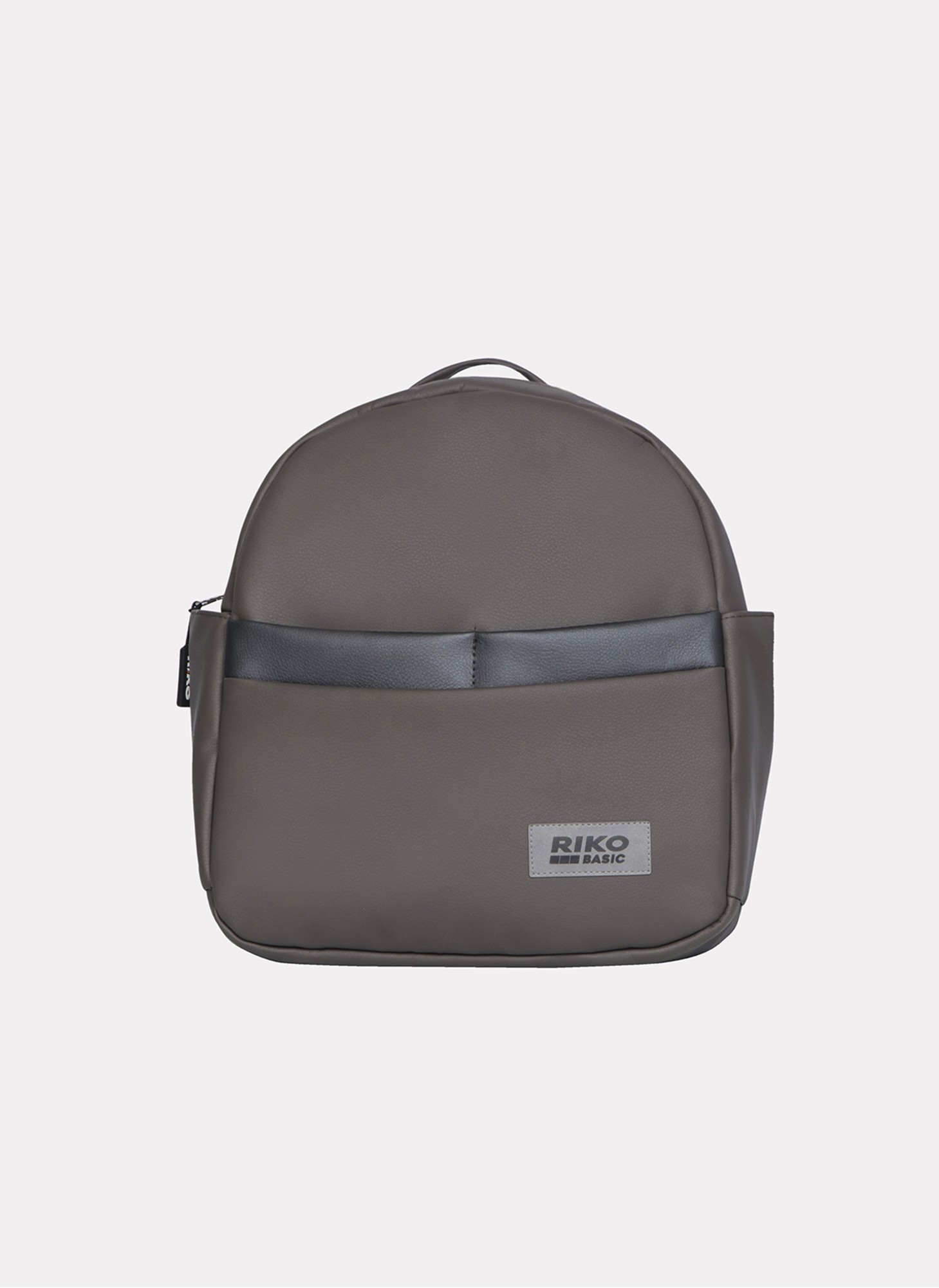 Детская коляска 2 в 1 Riko Basic Delta Ecco из экокожи, с поворотными передними колесами | Реверсивный прогулочный блок | Колеса из вспененной резины | Цвет - коричневый