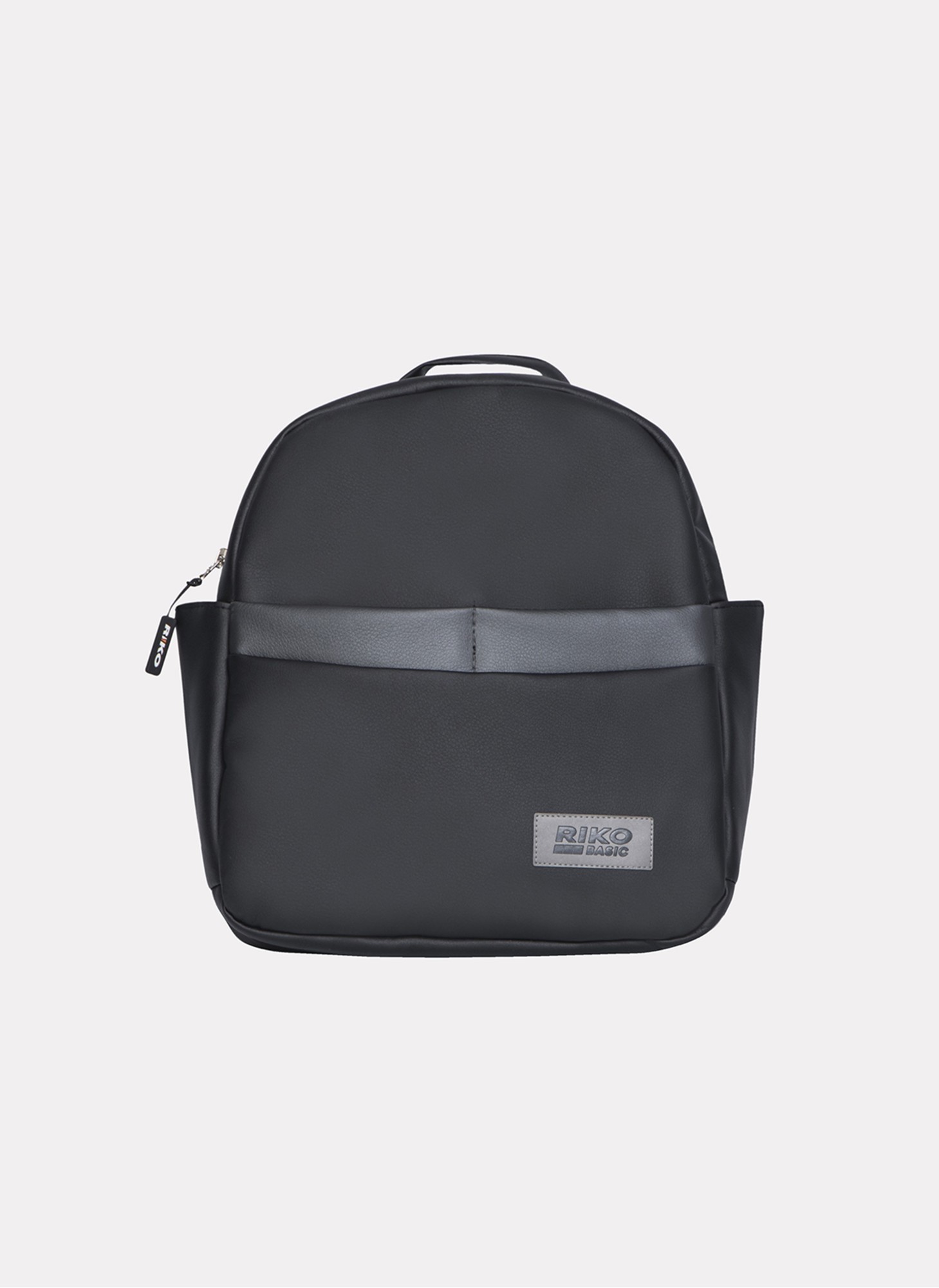 Детская коляска 2 в 1 Riko Basic Delta Ecco из экокожи, с поворотными передними колесами | Реверсивный прогулочный блок | Колеса из вспененной резины | Цвет - черный