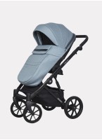 Детская коляска 2 в 1 Riko Basic Delta с поворотными передними колесами | Реверсивный прогулочный блок | Колеса из вспененной резины | Цвет - бирюзовый