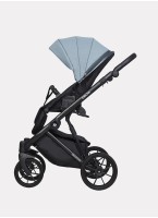 Детская коляска 2 в 1 Riko Basic Delta с поворотными передними колесами | Реверсивный прогулочный блок | Колеса из вспененной резины | Цвет - бирюзовый