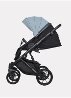 Детская коляска 2 в 1 Riko Basic Delta с поворотными передними колесами | Реверсивный прогулочный блок | Колеса из вспененной резины | Цвет - бирюзовый