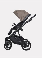 Детская коляска 2 в 1 Riko Basic Delta с поворотными передними колесами | Реверсивный прогулочный блок | Колеса из вспененной резины | Цвет - бежевый