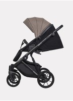 Детская коляска 2 в 1 Riko Basic Delta с поворотными передними колесами | Реверсивный прогулочный блок | Колеса из вспененной резины | Цвет - бежевый