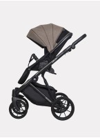 Детская коляска 2 в 1 Riko Basic Delta с поворотными передними колесами | Реверсивный прогулочный блок | Колеса из вспененной резины | Цвет - бежевый