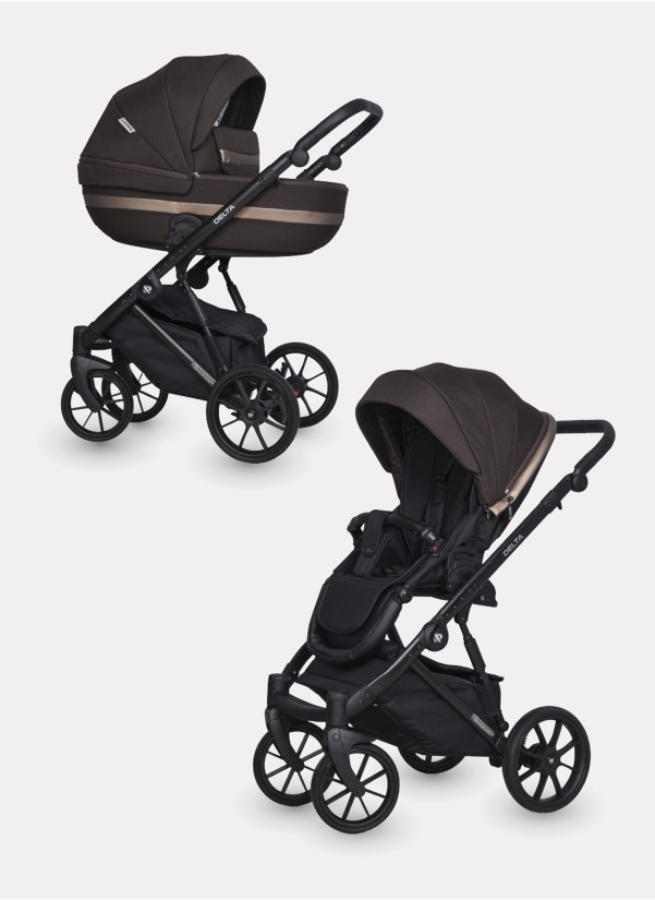 Коляска 2 в 1 Riko Basic Delta 04 Chocolate