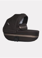 Детская коляска 3 в 1 Riko Basic Delta с поворотными передними колесами | Реверсивный прогулочный блок | Колеса из вспененной резины | Цвет - коричневый