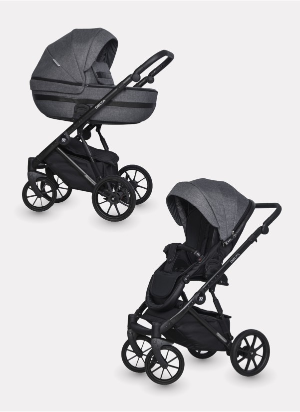 Коляска 2 в 1 Riko Basic Delta 05 Carbon