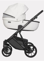 Детская коляска 2 в 1 Riko Basic Montana Ecco из экокожи | Реверсивный прогулочный блок | Регулируемая амортизация | Передние поворачиваемые колеса | Цвет - зеленый