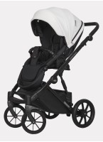 Детская коляска 2 в 1 Riko Basic Montana Ecco из экокожи | Реверсивный прогулочный блок | Регулируемая амортизация | Передние поворачиваемые колеса | Цвет - зеленый