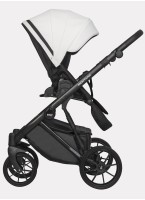Детская коляска 2 в 1 Riko Basic Montana Ecco из экокожи | Реверсивный прогулочный блок | Регулируемая амортизация | Передние поворачиваемые колеса | Цвет - зеленый