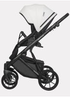 Детская коляска 2 в 1 Riko Basic Montana Ecco из экокожи | Реверсивный прогулочный блок | Регулируемая амортизация | Передние поворачиваемые колеса | Цвет - зеленый