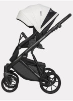 Детская коляска 2 в 1 Riko Basic Montana Ecco из экокожи | Реверсивный прогулочный блок | Регулируемая амортизация | Передние поворачиваемые колеса | Цвет - зеленый