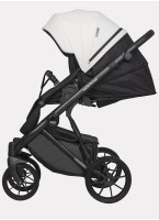 Детская коляска 2 в 1 Riko Basic Montana Ecco из экокожи | Реверсивный прогулочный блок | Регулируемая амортизация | Передние поворачиваемые колеса | Цвет - зеленый