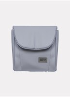 Детская коляска 2 в 1 Riko Basic Montana Ecco из экокожи | Реверсивный прогулочный блок | Регулируемая амортизация | Передние поворачиваемые колеса | Цвет - серый
