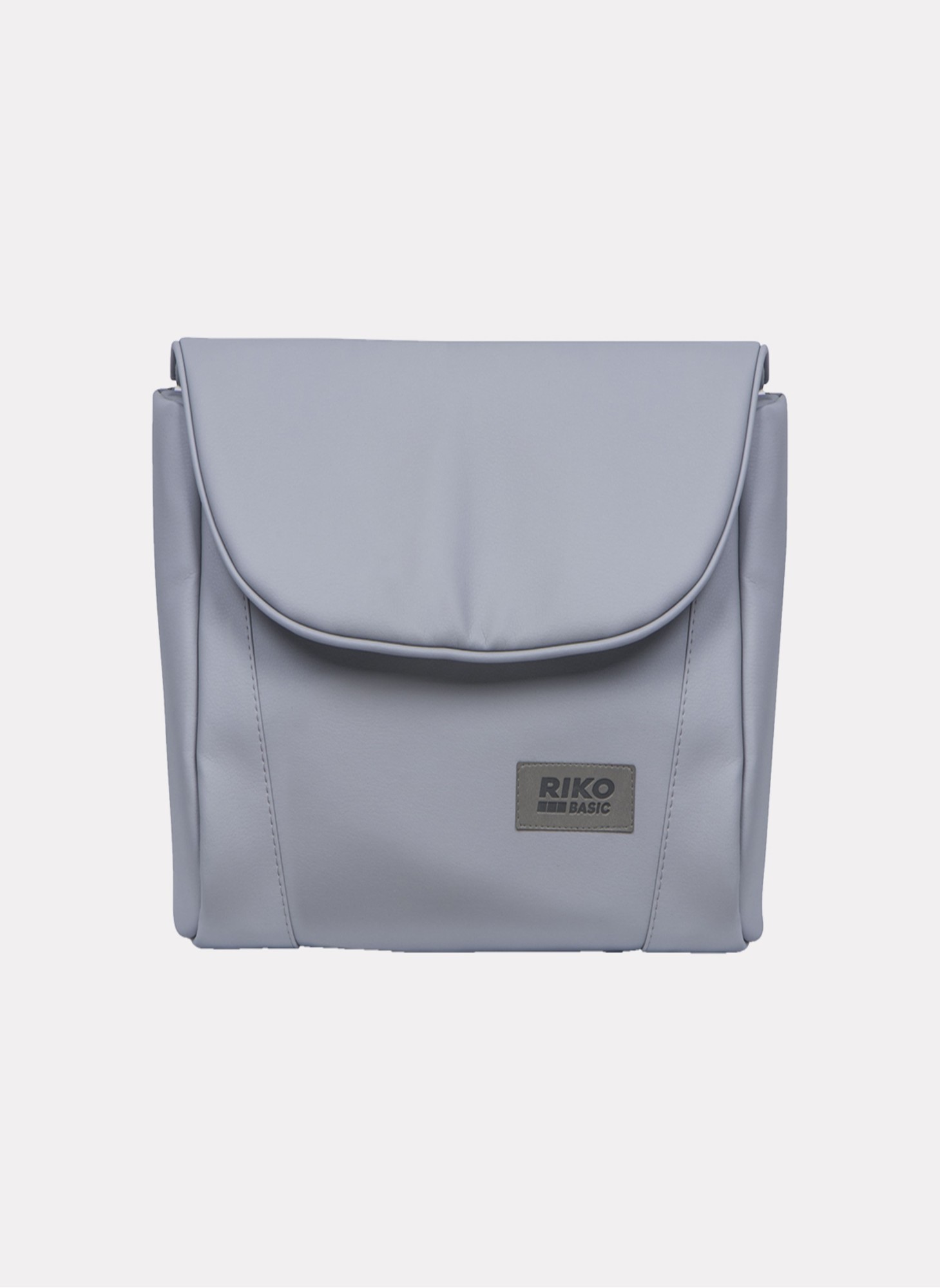 Детская коляска 2 в 1 Riko Basic Montana Ecco из экокожи | Реверсивный прогулочный блок | Регулируемая амортизация | Передние поворачиваемые колеса | Цвет - серый