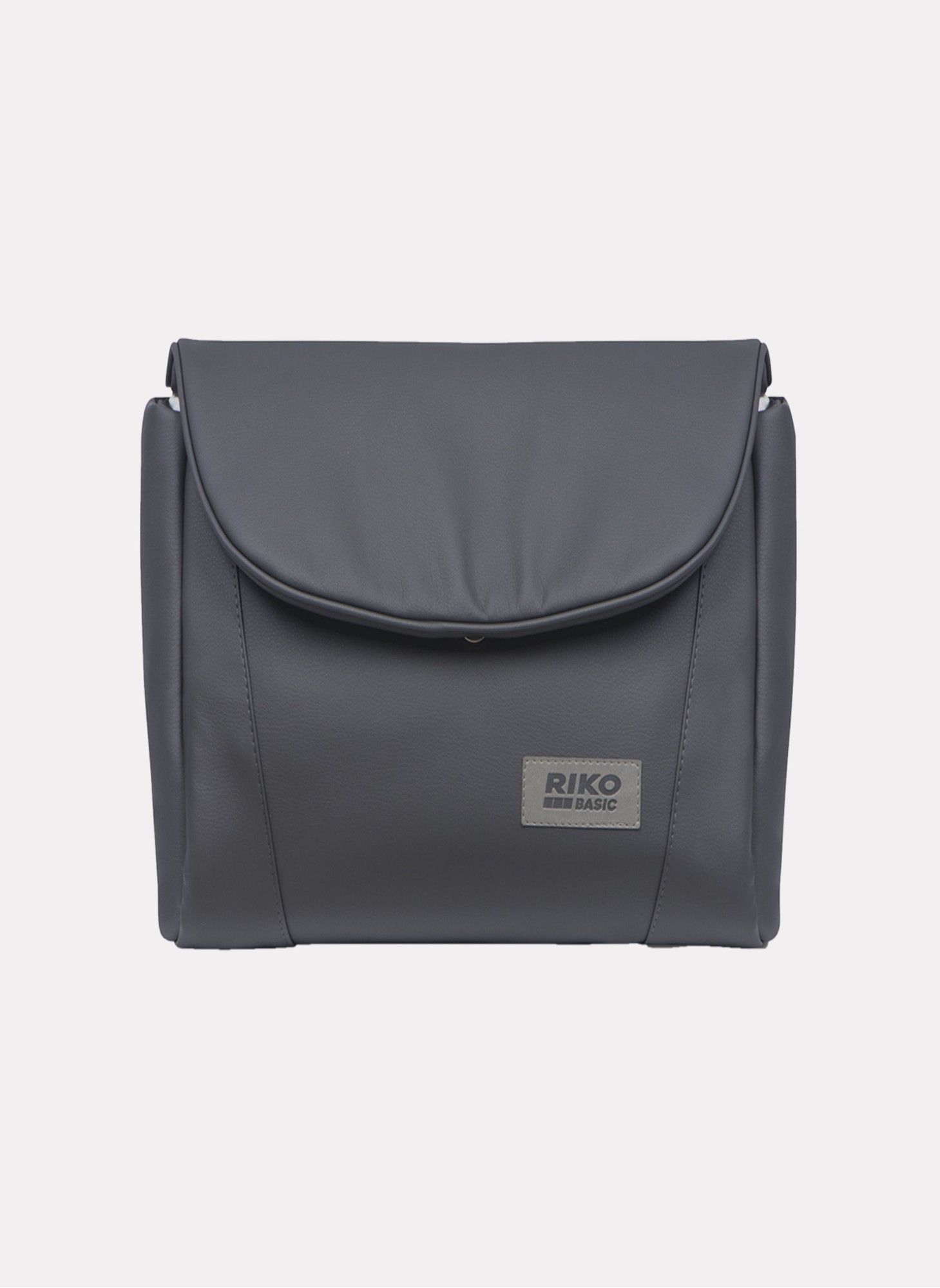 Детская коляска 2 в 1 Riko Basic Montana Ecco из экокожи | Реверсивный прогулочный блок | Регулируемая амортизация | Передние поворачиваемые колеса | Цвет - графитовый
