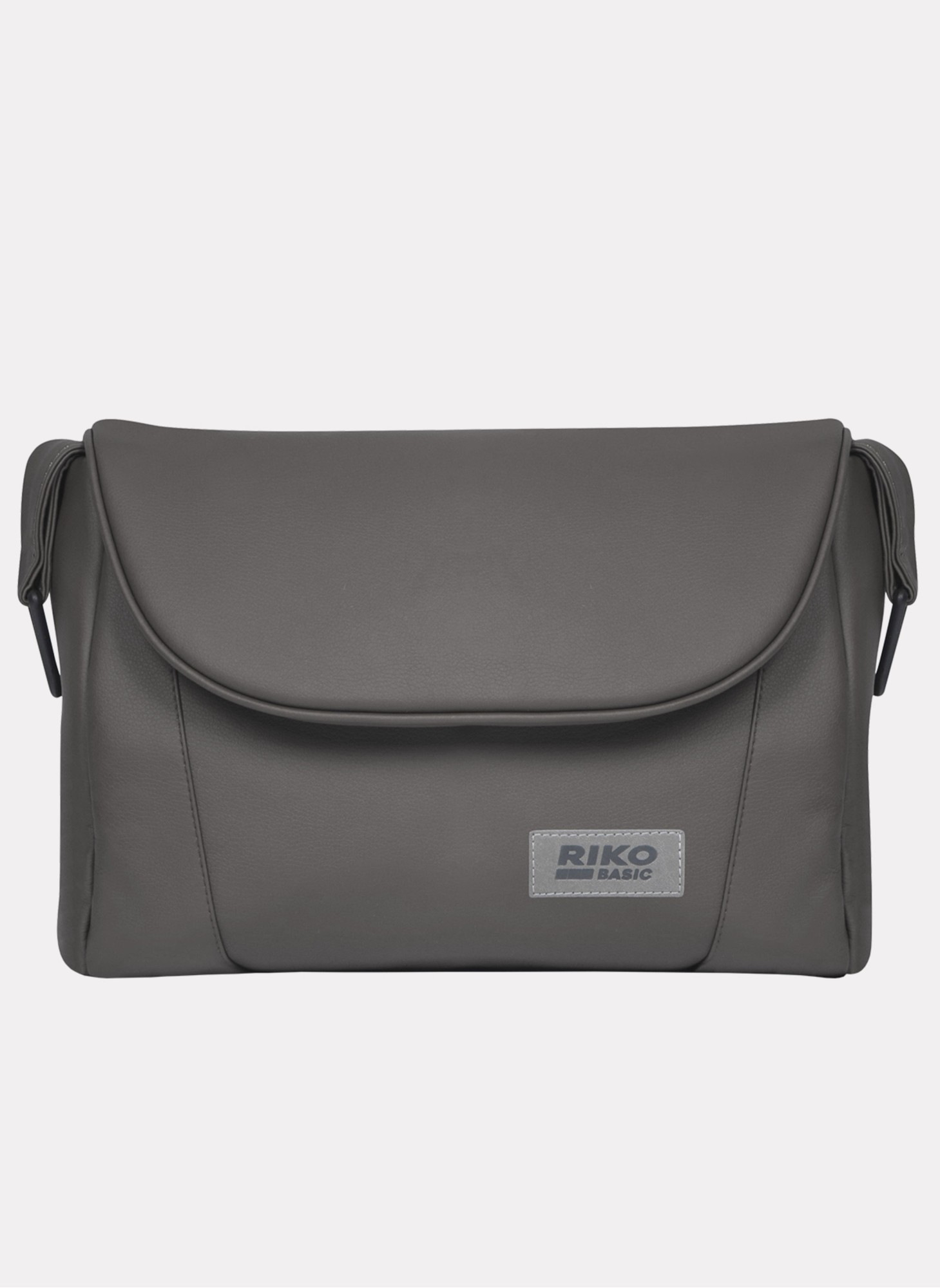 Детская коляска 2 в 1 Riko Basic Montana Ecco из экокожи | Реверсивный прогулочный блок | Регулируемая амортизация | Передние поворачиваемые колеса | Цвет - серый и зеленый