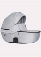 Детская коляска 2 в 1 Riko Basic Montana | Реверсивный прогулочный блок | Пружинная амортизация | Передние поворачиваемые колеса с фиксацией | Цвет - серый