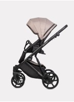 Детская коляска 2 в 1 Riko Basic Montana 2025 | Реверсивный прогулочный блок | Пружинная амортизация | Передние поворачиваемые колеса с фиксацией | Цвет - бежевый