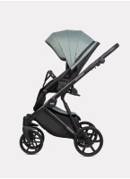 Детская коляска 2 в 1 Riko Basic Montana 2025 | Реверсивный прогулочный блок | Пружинная амортизация | Передние поворачиваемые колеса с фиксацией | Цвет - зеленый