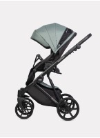 Детская коляска 2 в 1 Riko Basic Montana 2025 | Реверсивный прогулочный блок | Пружинная амортизация | Передние поворачиваемые колеса с фиксацией | Цвет - зеленый