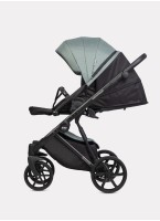 Детская коляска 2 в 1 Riko Basic Montana 2025 | Реверсивный прогулочный блок | Пружинная амортизация | Передние поворачиваемые колеса с фиксацией | Цвет - зеленый