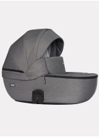 Детская коляска 3 в 1 Riko Basic Montana | Реверсивный прогулочный блок | Пружинная амортизация | Передние поворачиваемые колеса с фиксацией | Цвет - графитовый