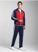 Спортивный костюм СССР мужской Rusteam, с гербом СССР, с лампасами, цвет - олимпийка красная с синим, брюки синие