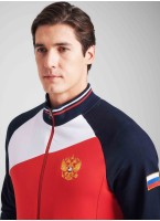 Спортивный костюм Россия мужской Rusteam, с гербом России и надписью Россия, цвет - красный, синий, белый