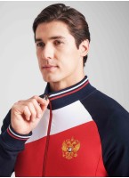 Спортивный костюм Россия мужской Rusteam, с гербом России и надписью Россия, цвет - красный, синий, белый