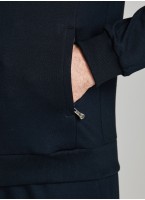 Трикотажный спортивный костюм RED-N-ROCK'S мужской, цвет - темно-синий, толстовка на молнии без капюшона, брюки прямого силуэта