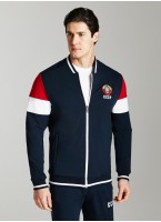 Спортивный костюм СССР мужской Rusteam, три цвета - синий, красный, белый, герб СССР на груди, надпись СССР на спине