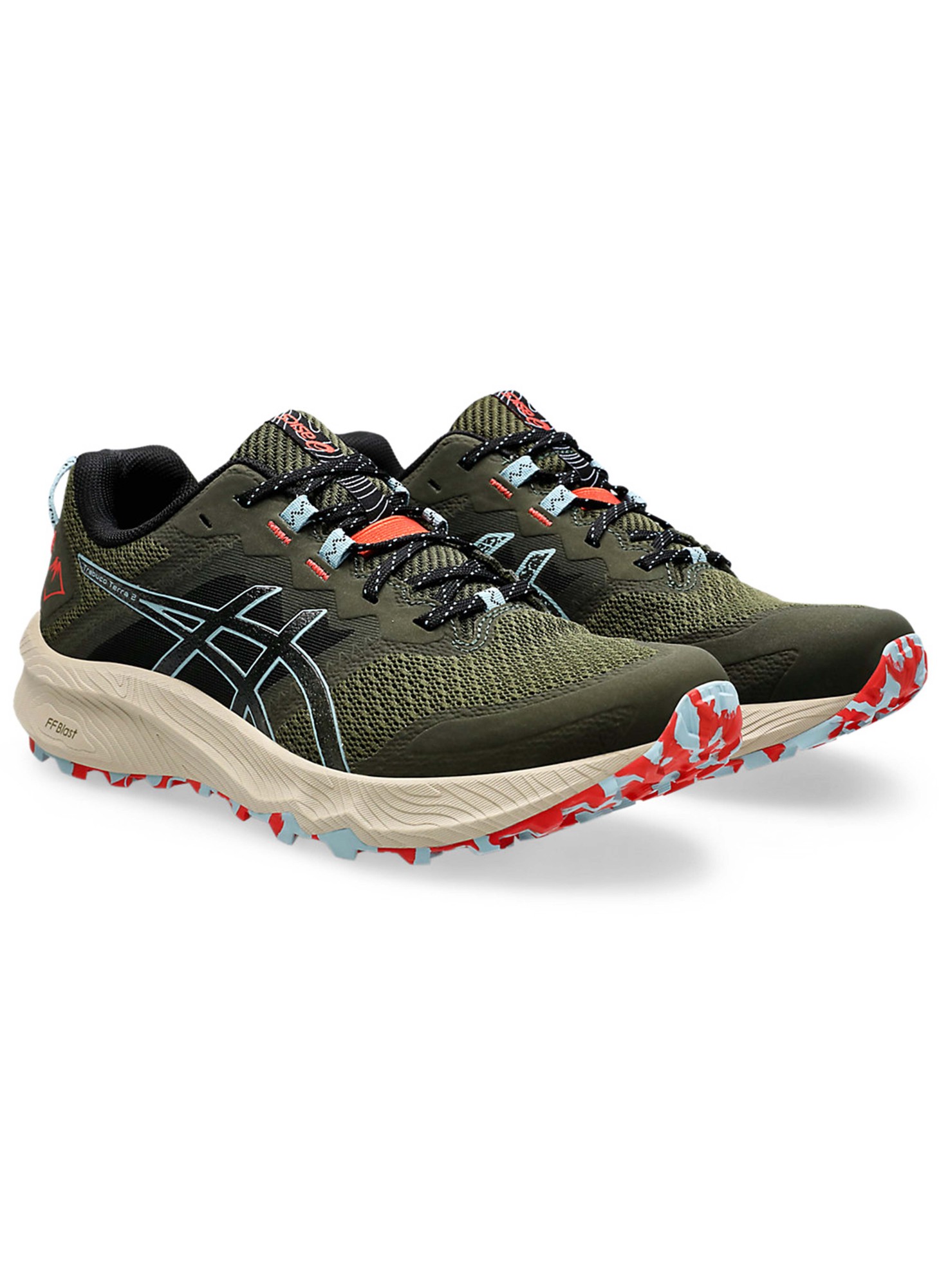 Asics Trabuco Terra 2 мужские, зеленого цвета, артикул 1011B607-300