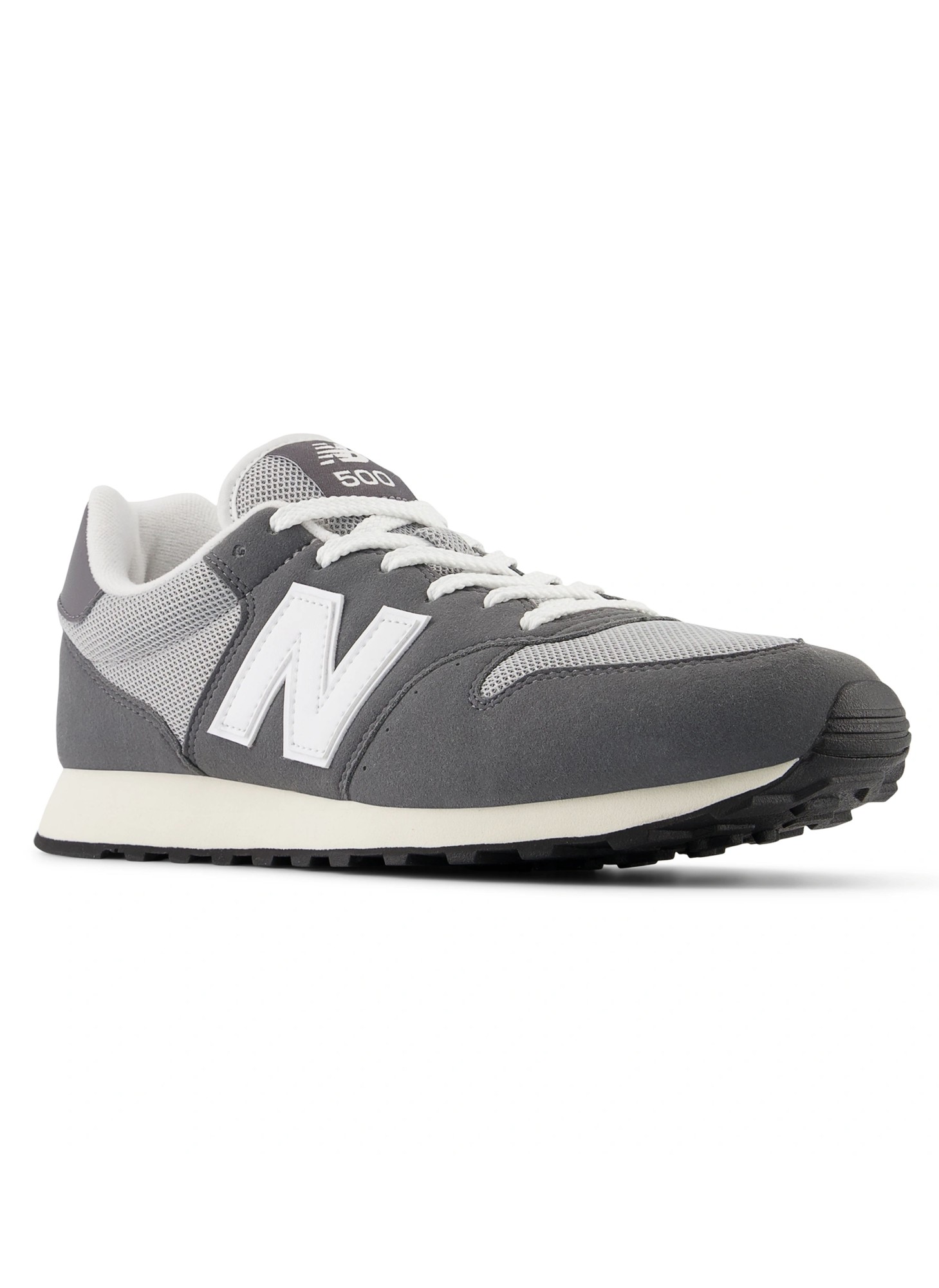 New Balance 500 серые, мужская модель, артикул GM500LCR