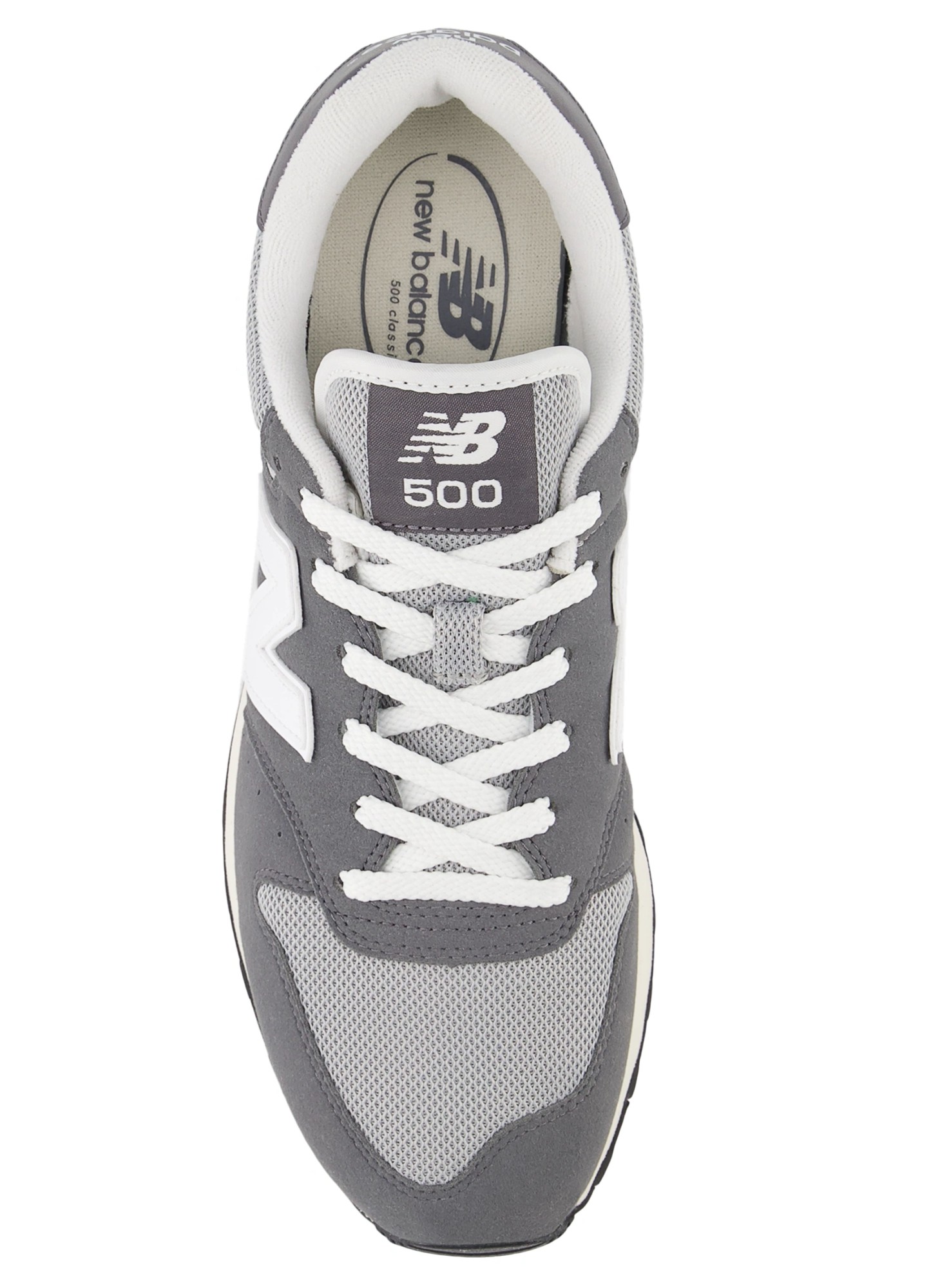 New Balance 500 серые, мужская модель, артикул GM500LCR