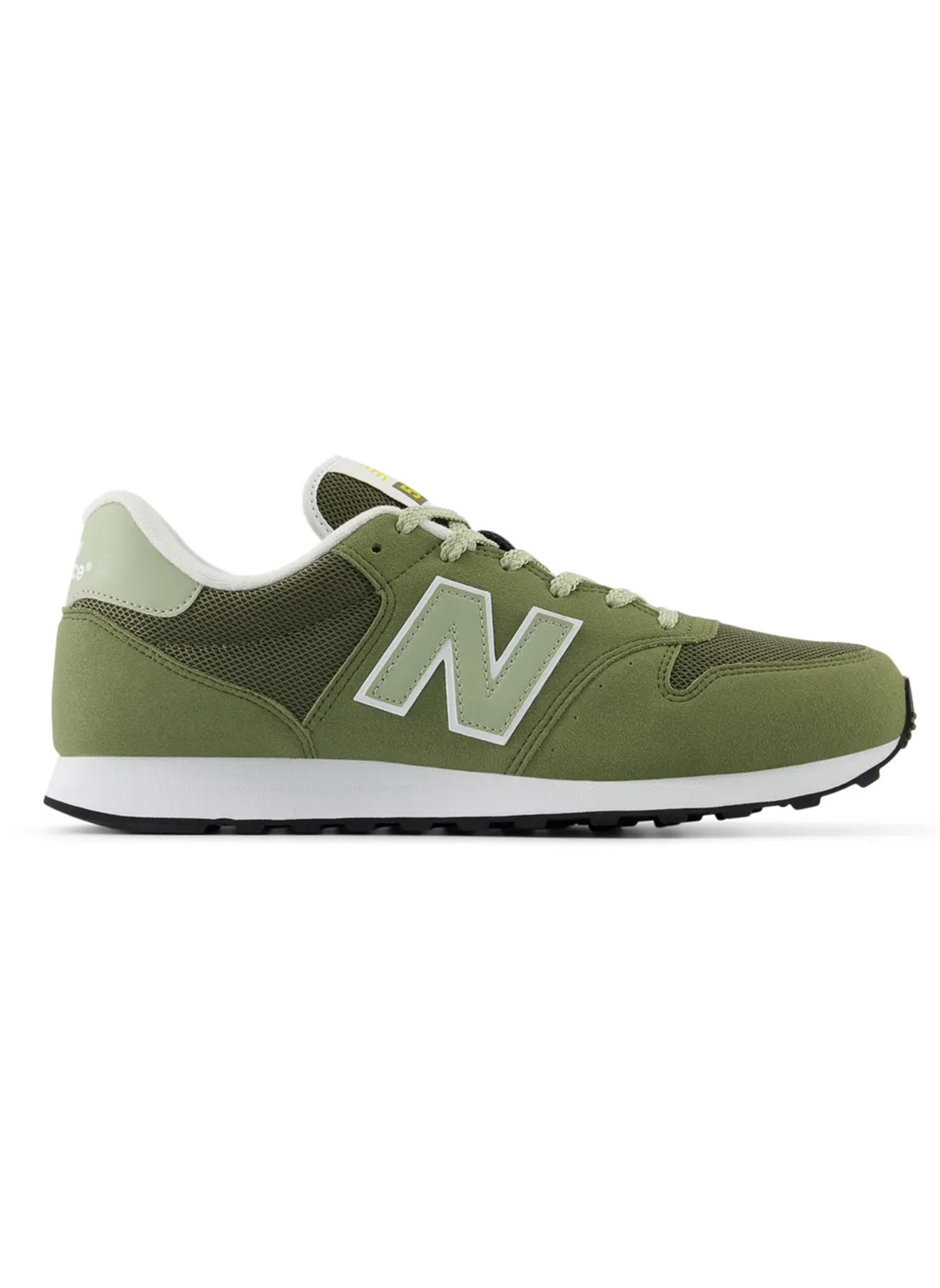 Мужские кроссовки New Balance 500 зеленого цвета, артикул GM500OPY