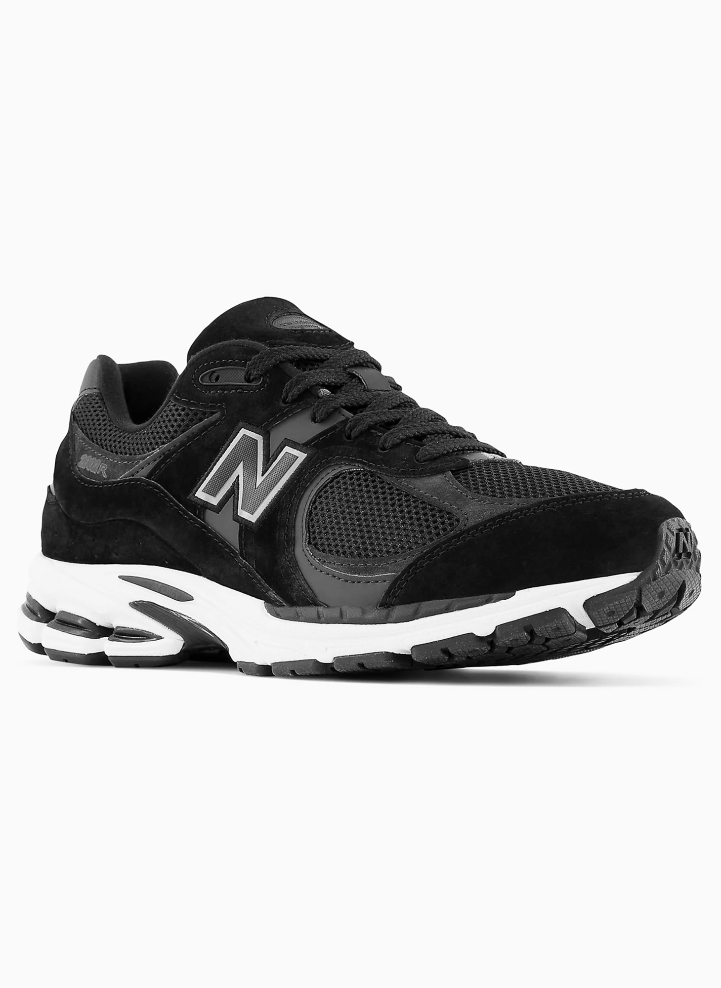 New Balance 2002 мужские черного цвета с белыми вставками | Артикул M2002RBK