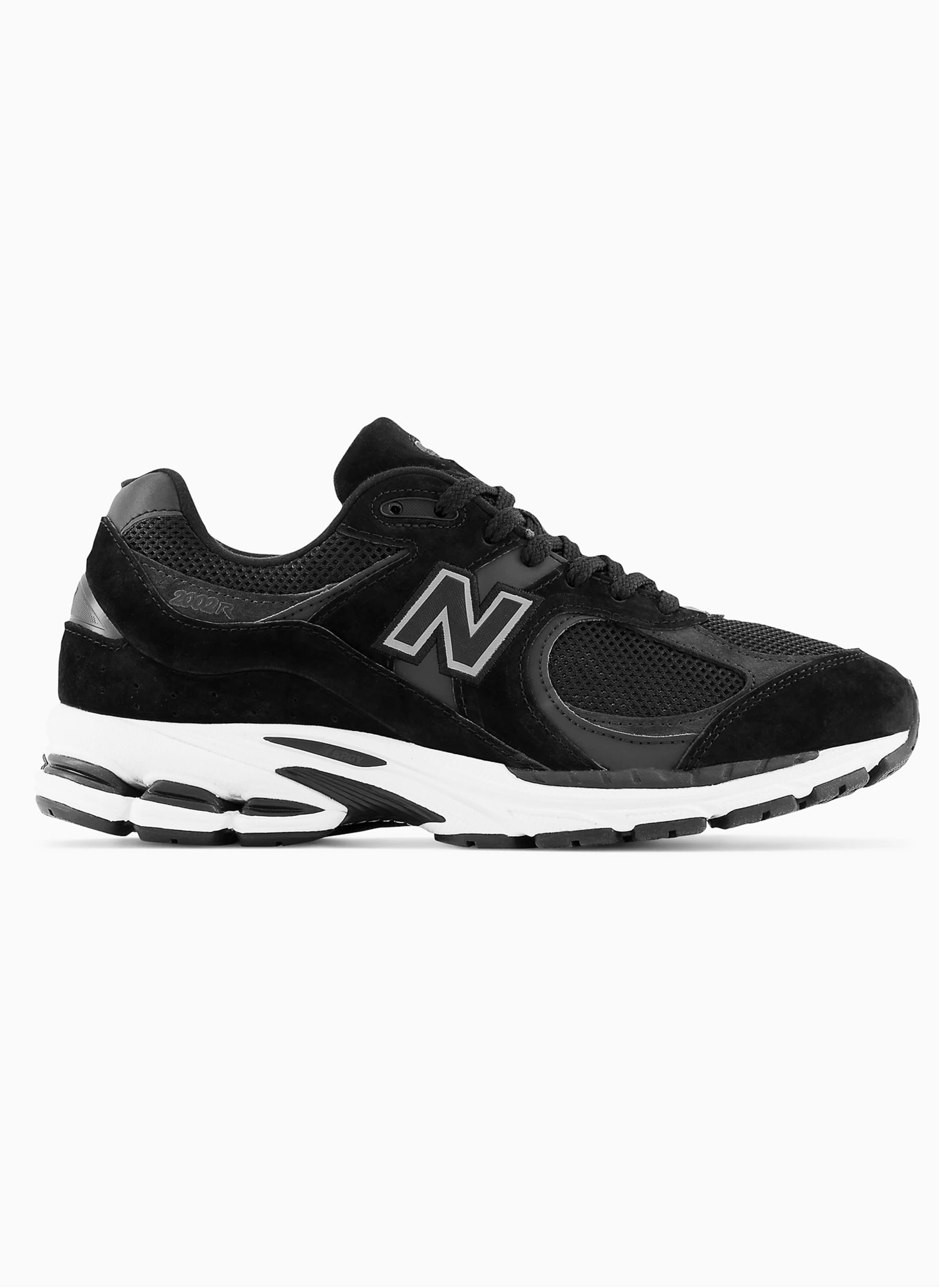 New Balance 2002 мужские черного цвета с белыми вставками | Артикул M2002RBK