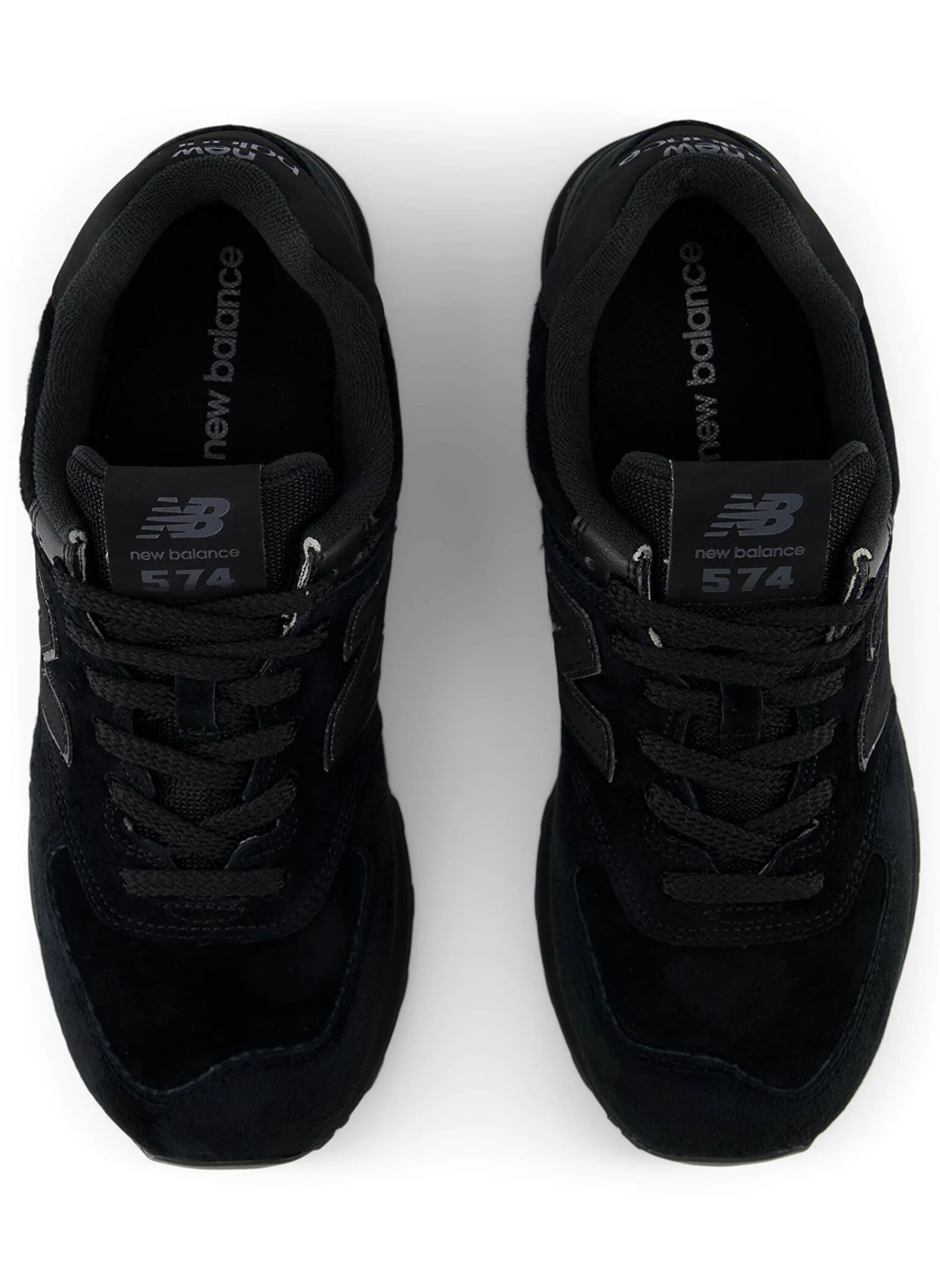 New Balance 574 черного цвета, модель унисекс, артикул U574LEA