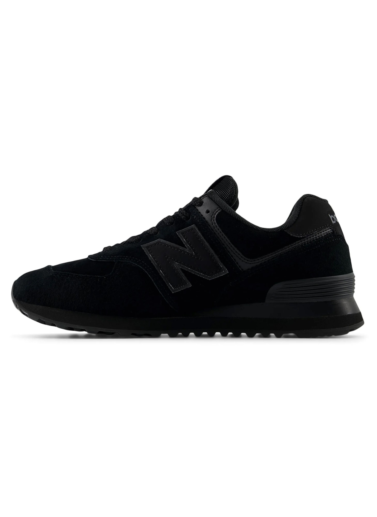 New Balance 574 черного цвета, модель унисекс, артикул U574LEA