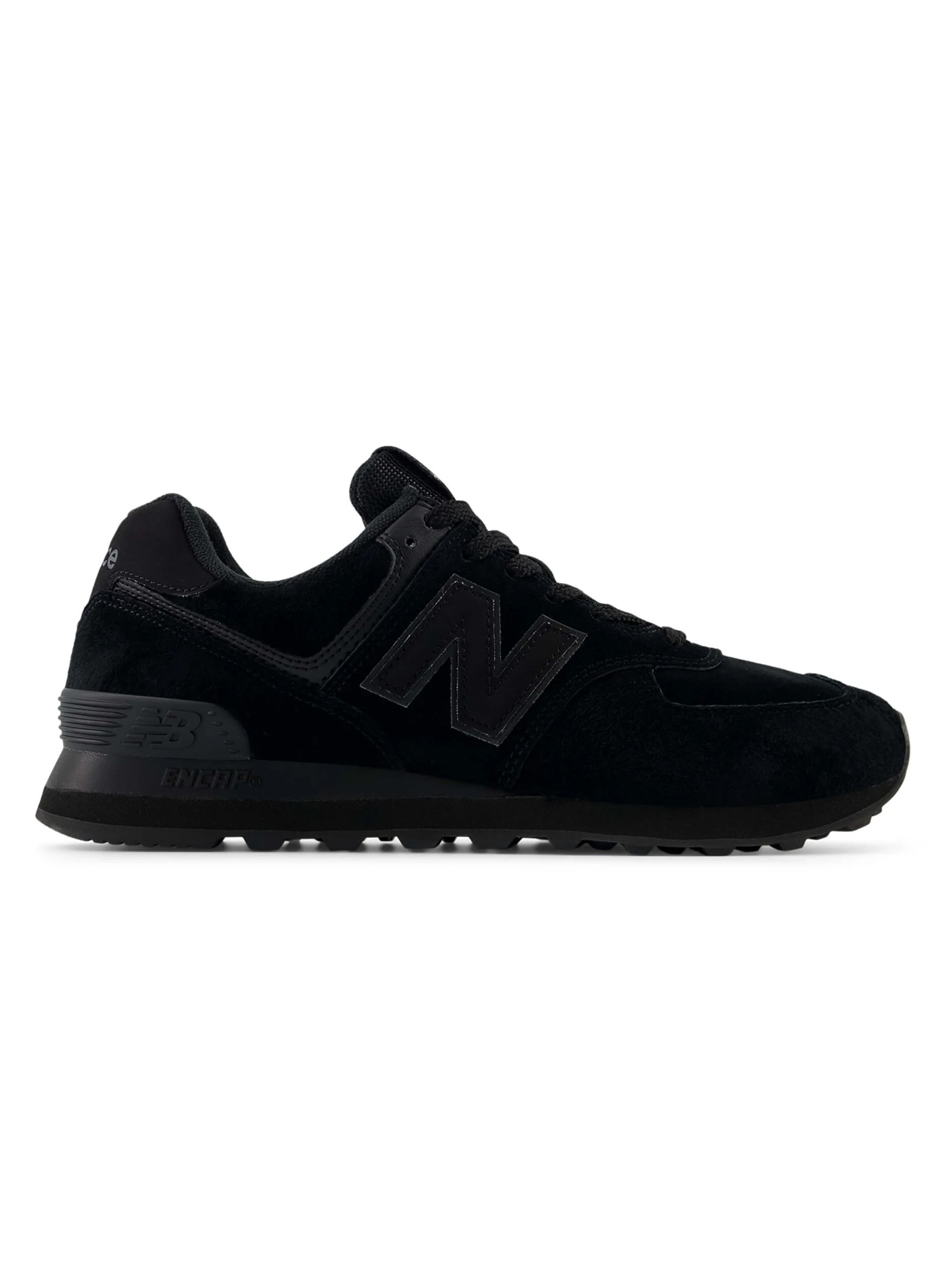 New Balance 574 черного цвета, модель унисекс, артикул U574LEA