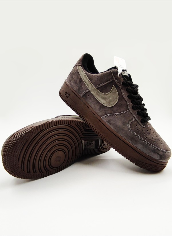 Кроссовки NIKE AIR FORCE 1 Low Grey Suede Premium