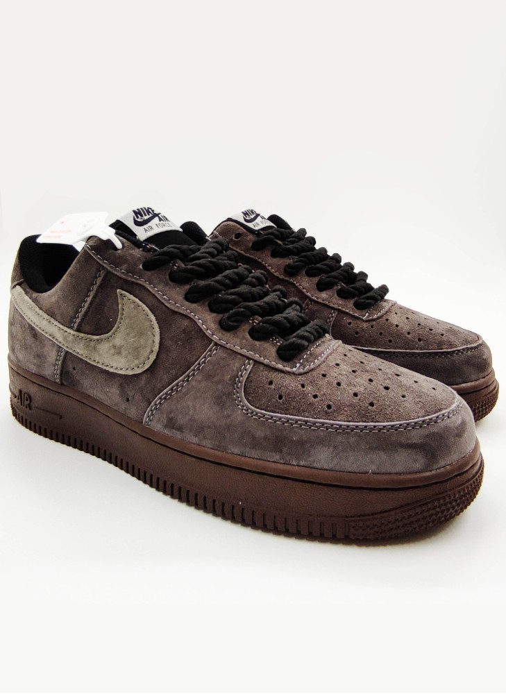 Кроссовки NIKE AIR FORCE 1 Low Grey Suede Premium